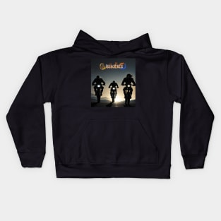 Bikers at sunset Kids Hoodie